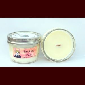 Smokin Puss Natural Soy Scented Candle-Cat themed